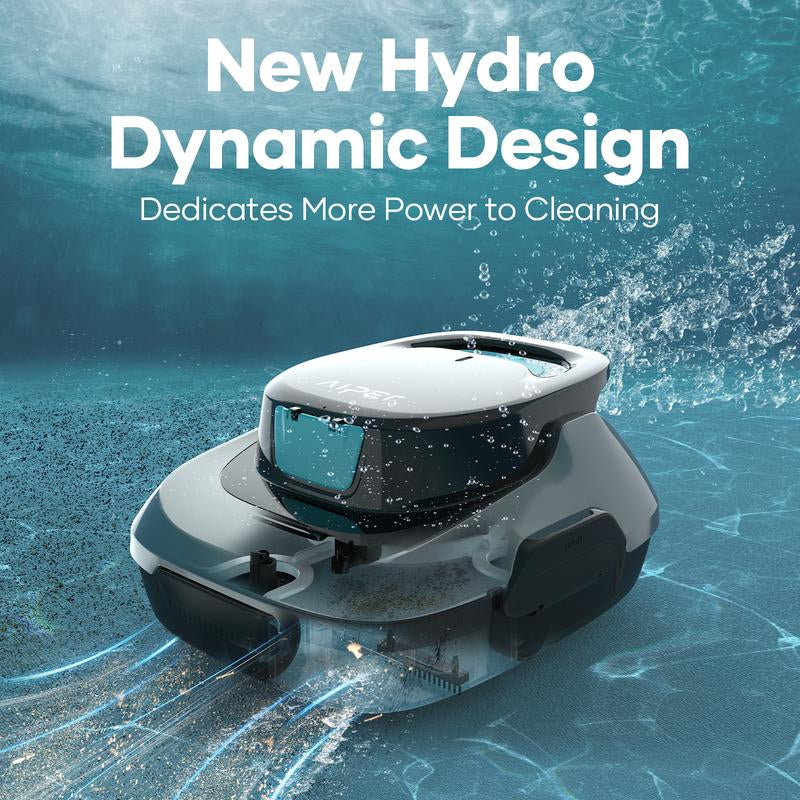 AIPER Cordless Robotic Pool Cleaner, Lasts up to 90 Mins, Ideal for above Ground Pools, Self-Parking,Automatic Brush #Smartlivinges