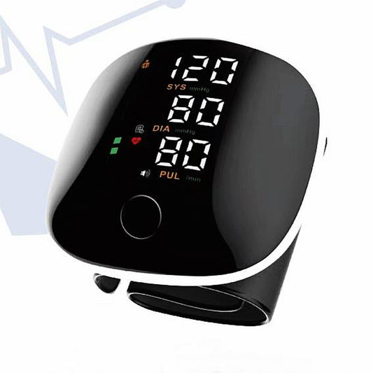 Rechargeable Wrist Blood Pressure Monitor with LED Touch Screen, Voice Broadcast & 99X2 Memory β Accurate Home BP Tracking Made Simple