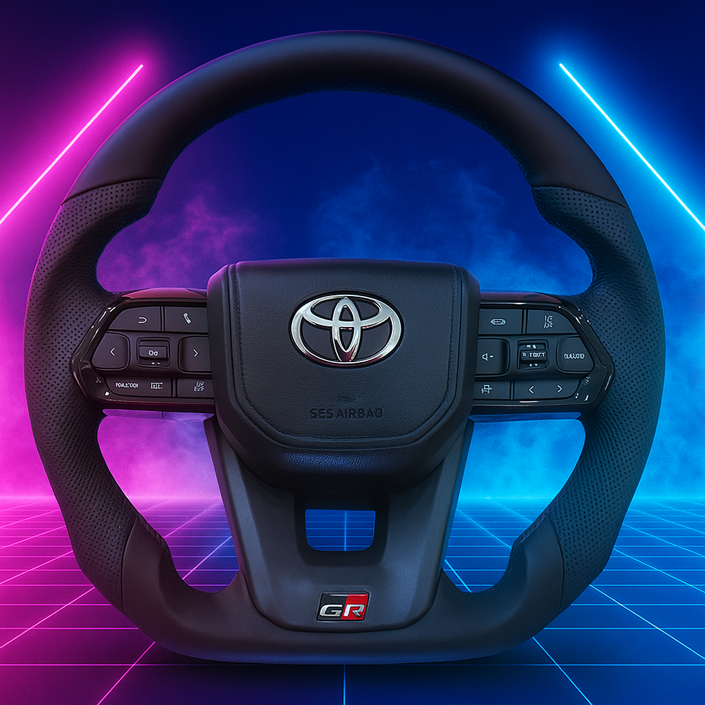 Toyota LC300 GR Sport Edition Genuine Leather Steering Wheel