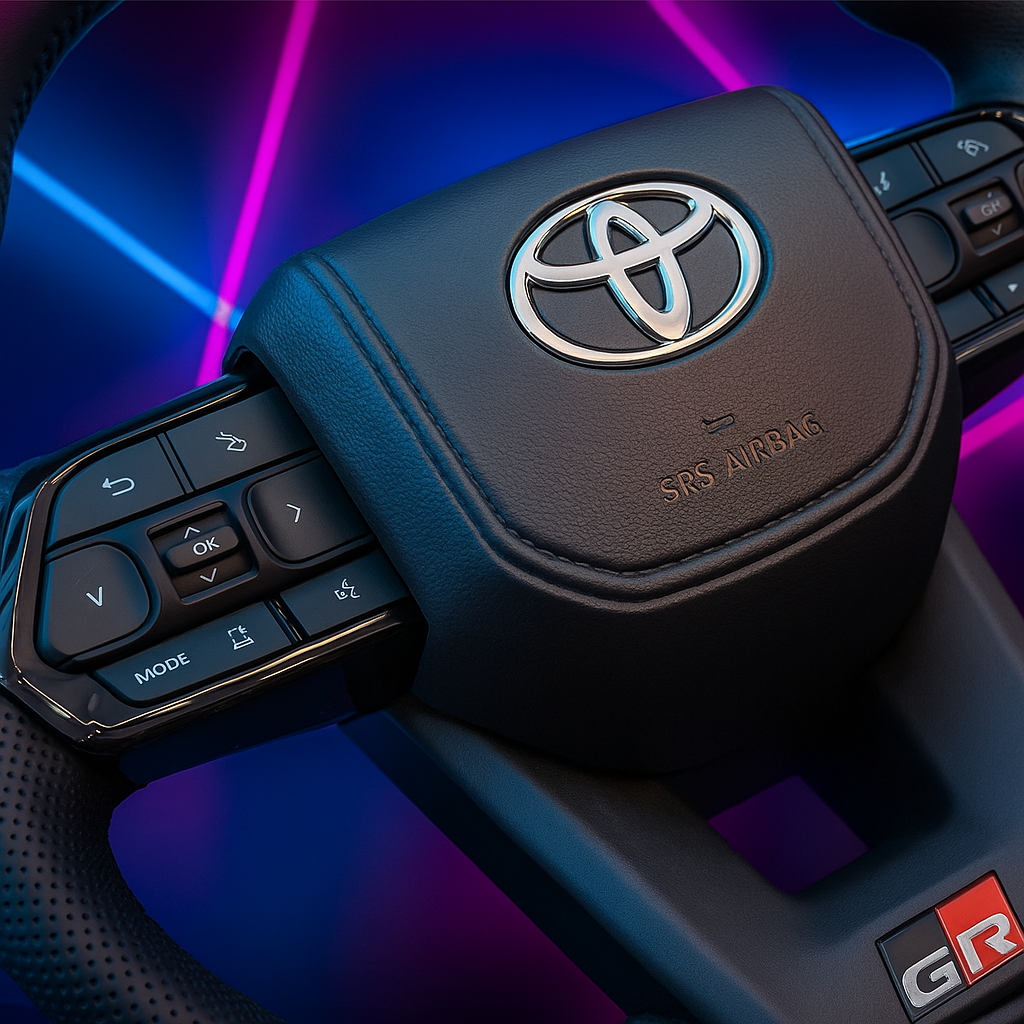 Toyota LC300 GR Sport Edition Genuine Leather Steering Wheel