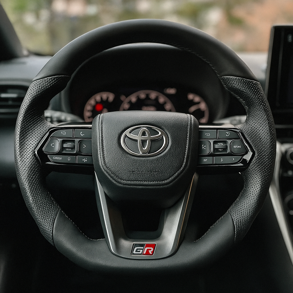 Toyota LC300 GR Sport Edition Genuine Leather Steering Wheel
