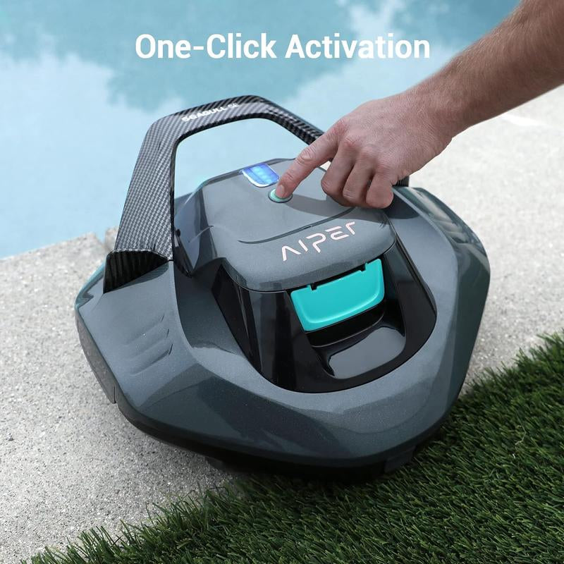 AIPER Cordless Robotic Pool Cleaner, Lasts up to 90 Mins, Ideal for above Ground Pools, Self-Parking,Automatic Brush #Smartlivinges