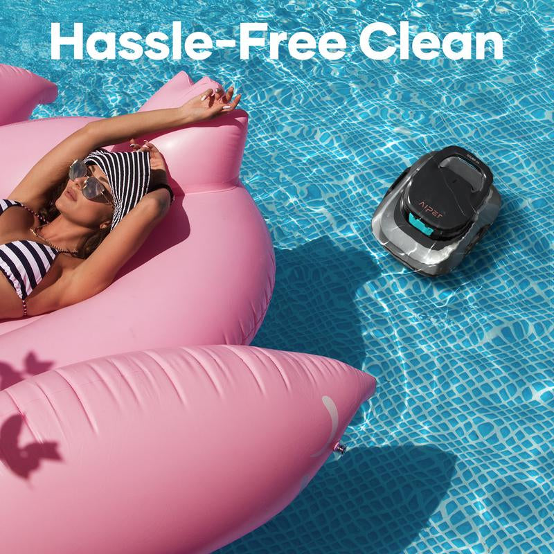 AIPER Cordless Robotic Pool Cleaner, Lasts up to 90 Mins, Ideal for above Ground Pools, Self-Parking,Automatic Brush #Smartlivinges