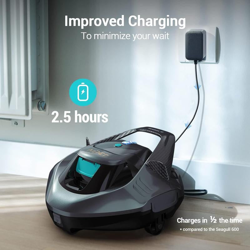 AIPER Cordless Robotic Pool Cleaner, Lasts up to 90 Mins, Ideal for above Ground Pools, Self-Parking,Automatic Brush #Smartlivinges