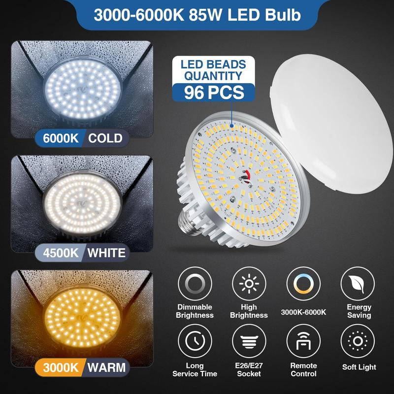 EMART Softbox Lighting Kit 16X16In 3000-6500K Adjustable for Shooting 85W LED Bulbs with Remote 65" Tripod Professional Softbox Photography Lighting Kit for Studio Portrait Video Recording