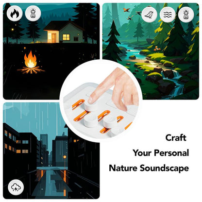 TAKOO 3-In-1 Sound Machine, Mixable 7 Nature Sounds & White Noise, 30-Level Night Lights, 11 Ambient Lights, 180-Min Timer for Sleep Aid, Relaxing, Kids, Meditation, Gift, Smartphone, Audio