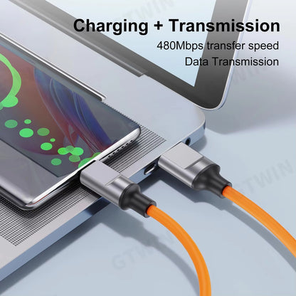 120W USB Type C Cable Fast Charging Usb C Cables Type-C Data Cord Charger USB C for Poco X6 Pro Samsung S23 Huawei Xiaomi 13